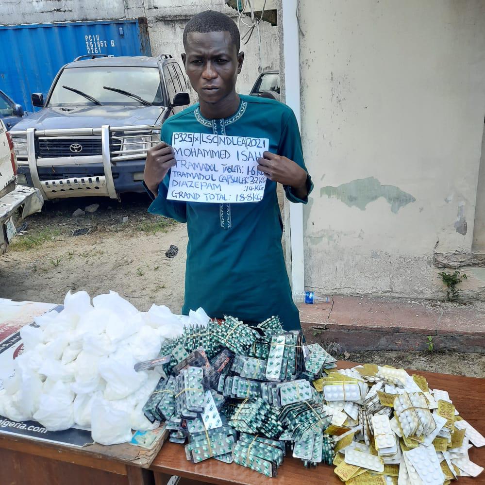 NDLEA Seizes 34,950 Tramadol, Diazepam Capsules Going To Borno In Lagos