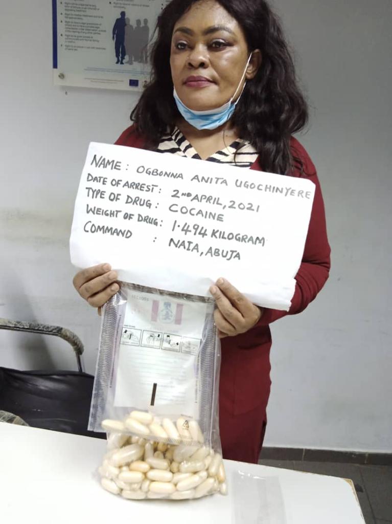 NDLEA Arrests Mother Of Three With 100 Wraps Of Cocaine Tucked In Her Private Part, Handbag