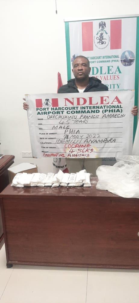Fresh From Prison, Brazilian Returnee Rumbled At P/H Airport For Importing Cocaine