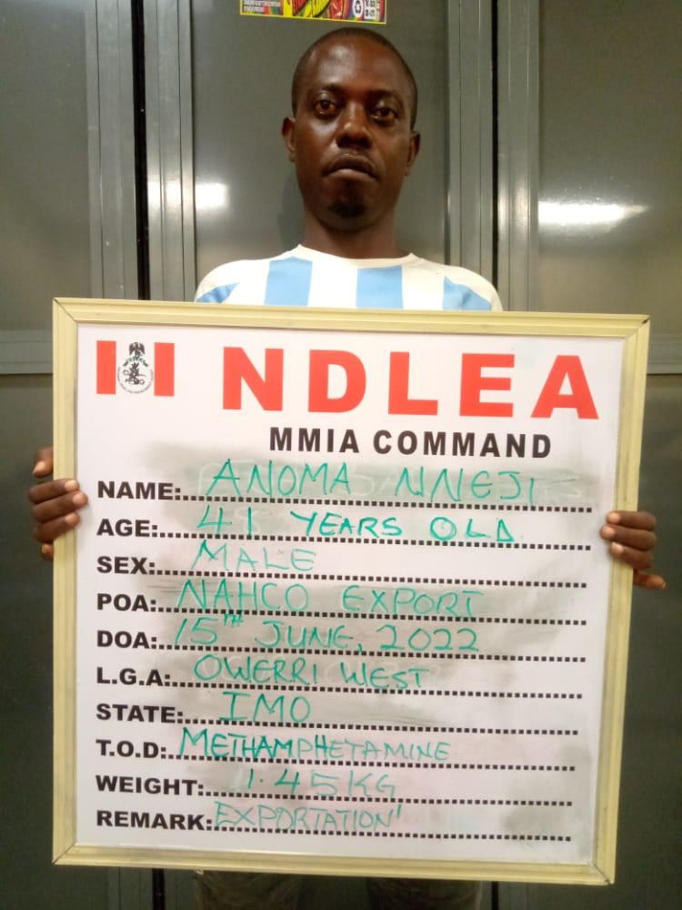 NDLEA intercepts Meth consignments At Lagos Airport, Courier Firm