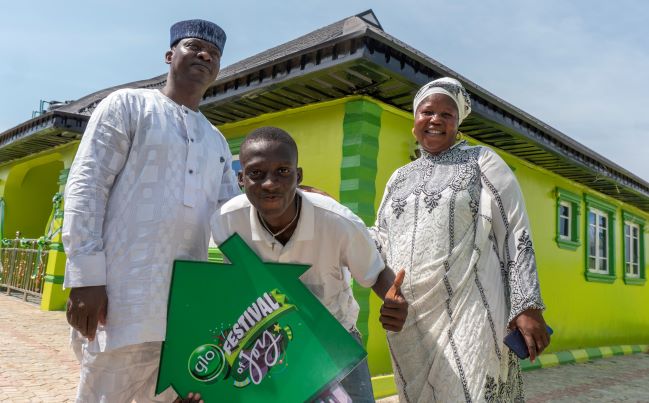 Festival Of Joy Promo: Glo Gifts The Young Winner A House As A Prize.