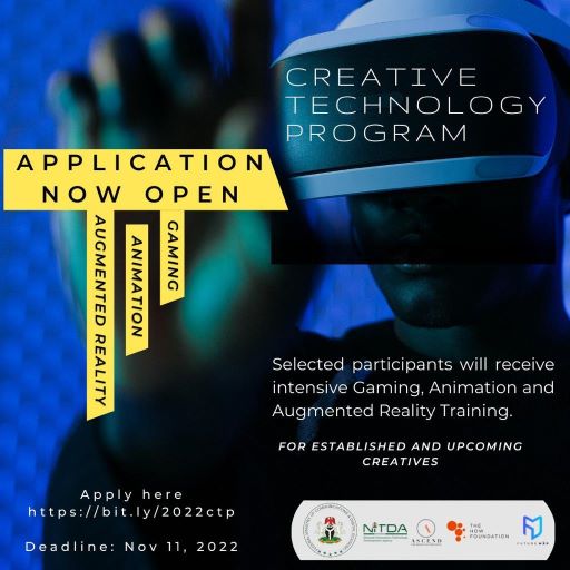 NITDA-ASCEND Studios Foundation, Creative Technology Program (CTP) 2022