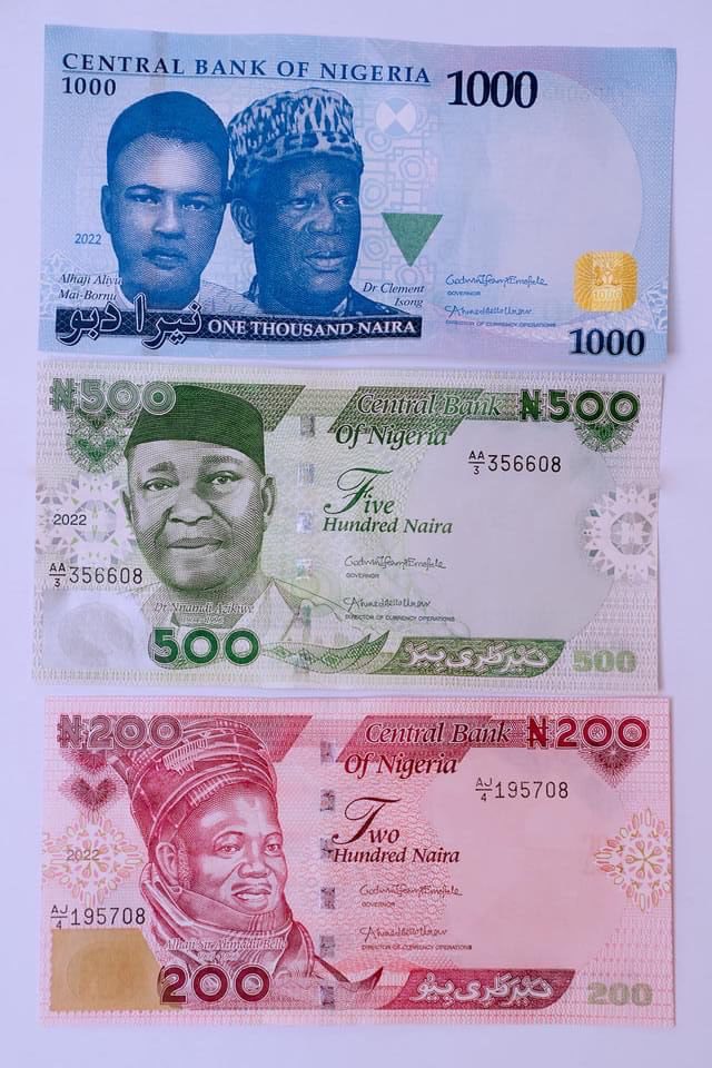 President Muhammadu Buhari Unveiled New Currency Notes As Proposed By The Central Bank Of Nigeria (CBN)