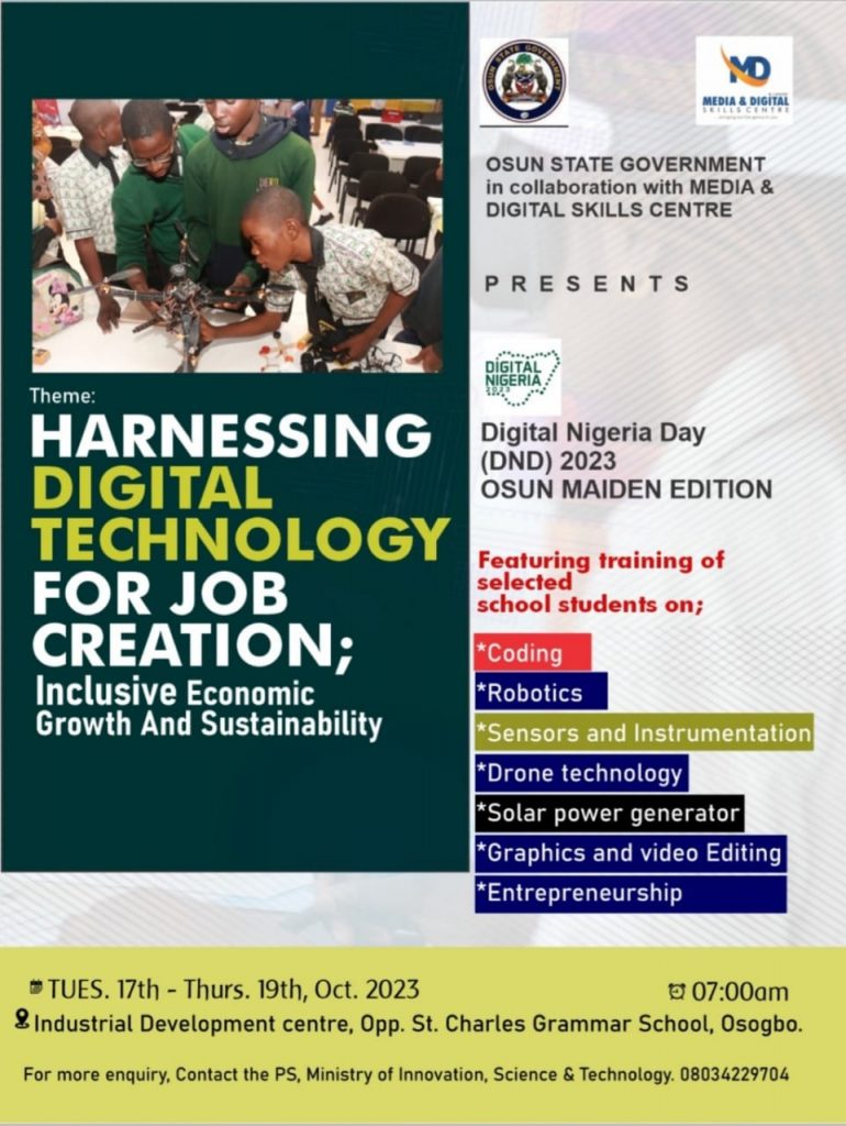 Osun State Empowers Its Youth with High-Tech Digital Skills Training