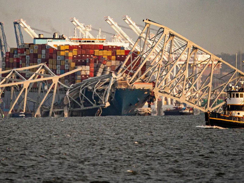 Cargo Ship Collides with Bridge in Baltimore, Causing Collapse and Tragic Loss