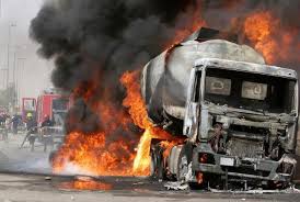 Gas Truck Explosion Sparks Major Fire at Lagos Mobil Station, Injures Two