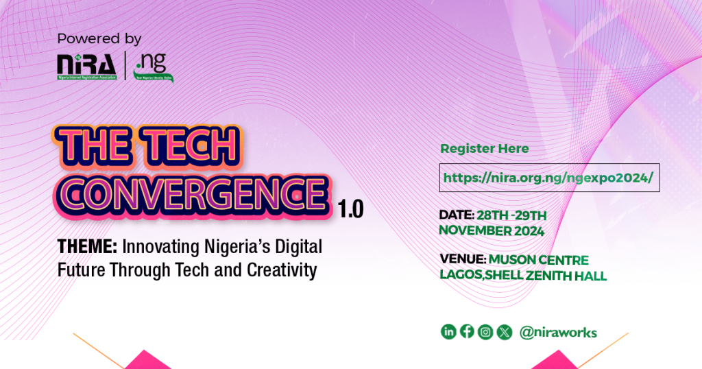 NiRA Announces Launch of Tech Convergence 1.0 in Lagos