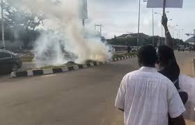 Police Disperse #FearlessInOctober Protesters with Teargas in Abuja