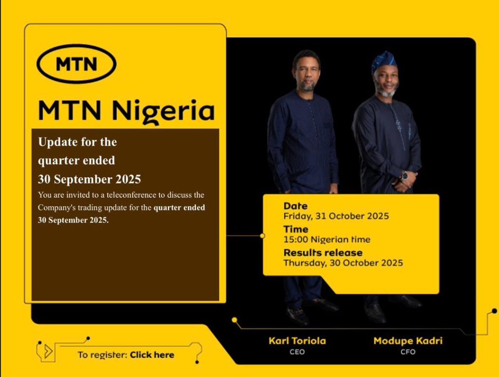 MTN Nigeria Reports Strong Performance in 9-Month 2025 Financial Results