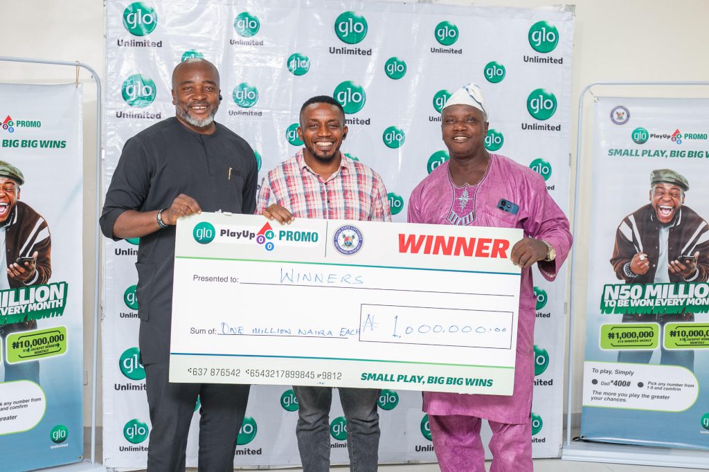 Four Nigerians Win ₦1 Million Each in Globacom’s Play Up Lottery