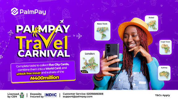 PalmPay Rolls Out ₦400 Million Festive Rewards Campaign with Cash Prizes and Free International Trips