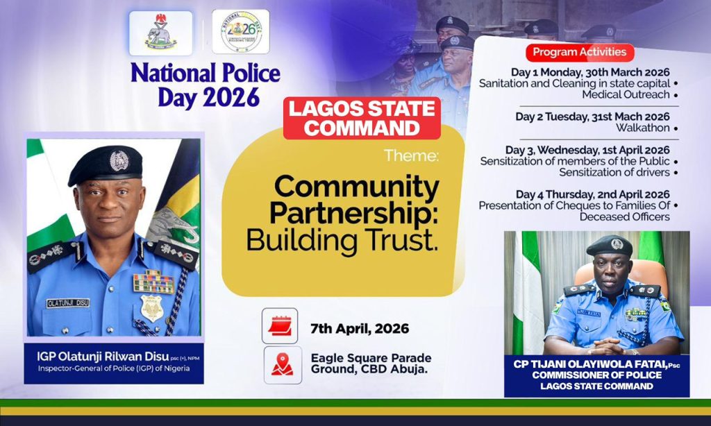 Lagos Police Launch Weeklong Activities For National Police Day 2026 Celebrations