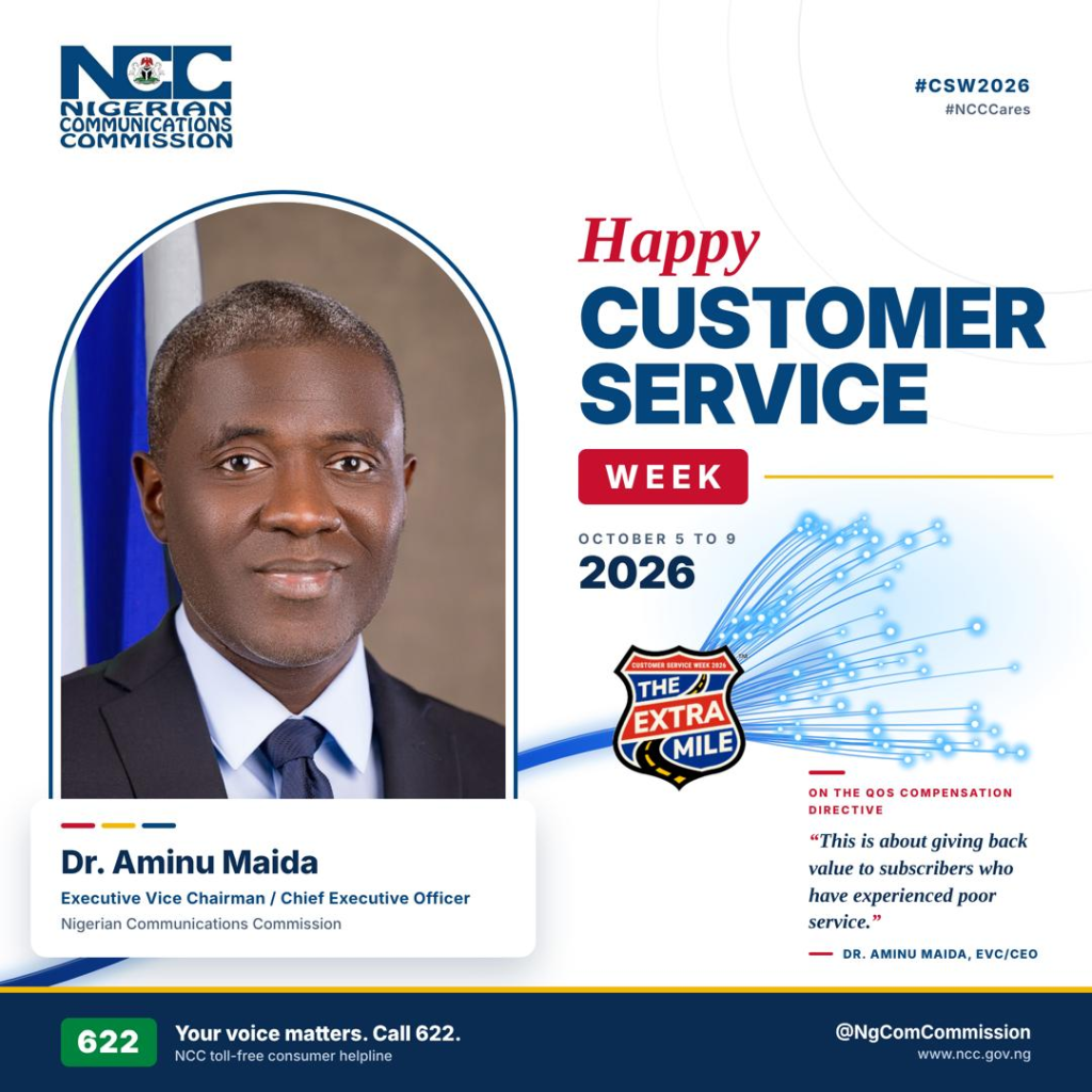 NCC EVC Urges Staff To Prioritise Service Excellence As Commission Marks Customer Service Week 2026
